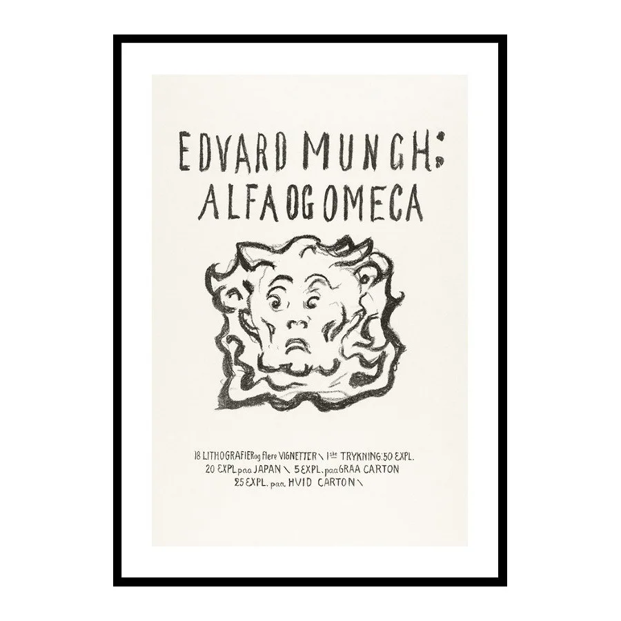 Poster Gallerix Alpha And Omega By Edvard Munch