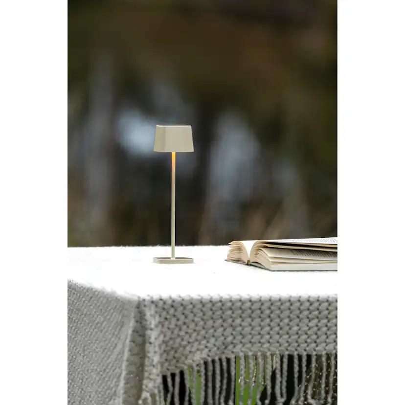 Portabel Lampa Gnosjö Konstsmide Capri Mini Bordslampa USBxGräddvit
