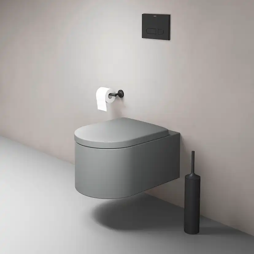 WC vägg, Ytterfärg Ljusgrå Matt 570 mm Ljusgrå