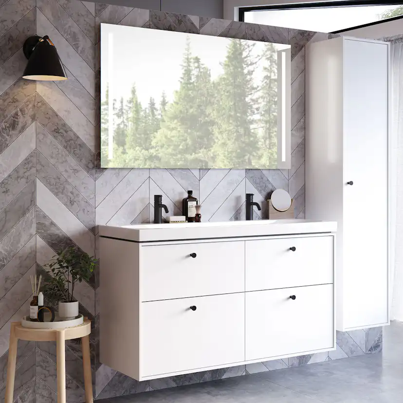 Tvättställsskåp Ifö Sense Art med 4 Lådor