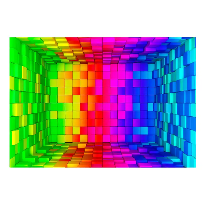 Fototapet Arkiio Självhäftande Rainbow Cube