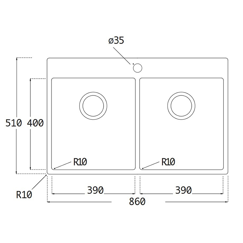 Diskho Lavabo Saturn 86