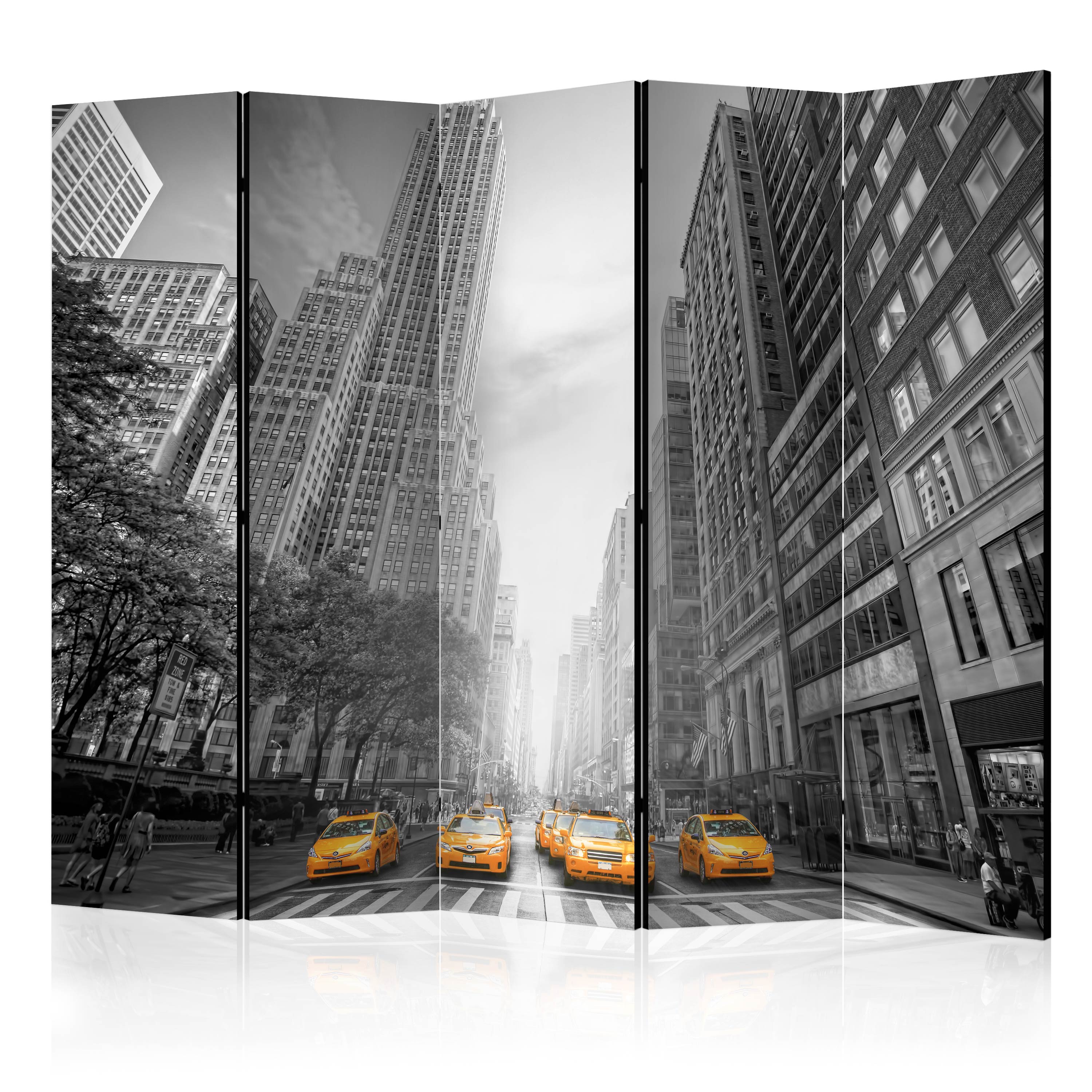 Rumsavdelare Skärmvägg Arkiio New York Yellow Taxis II 225x172 cm
