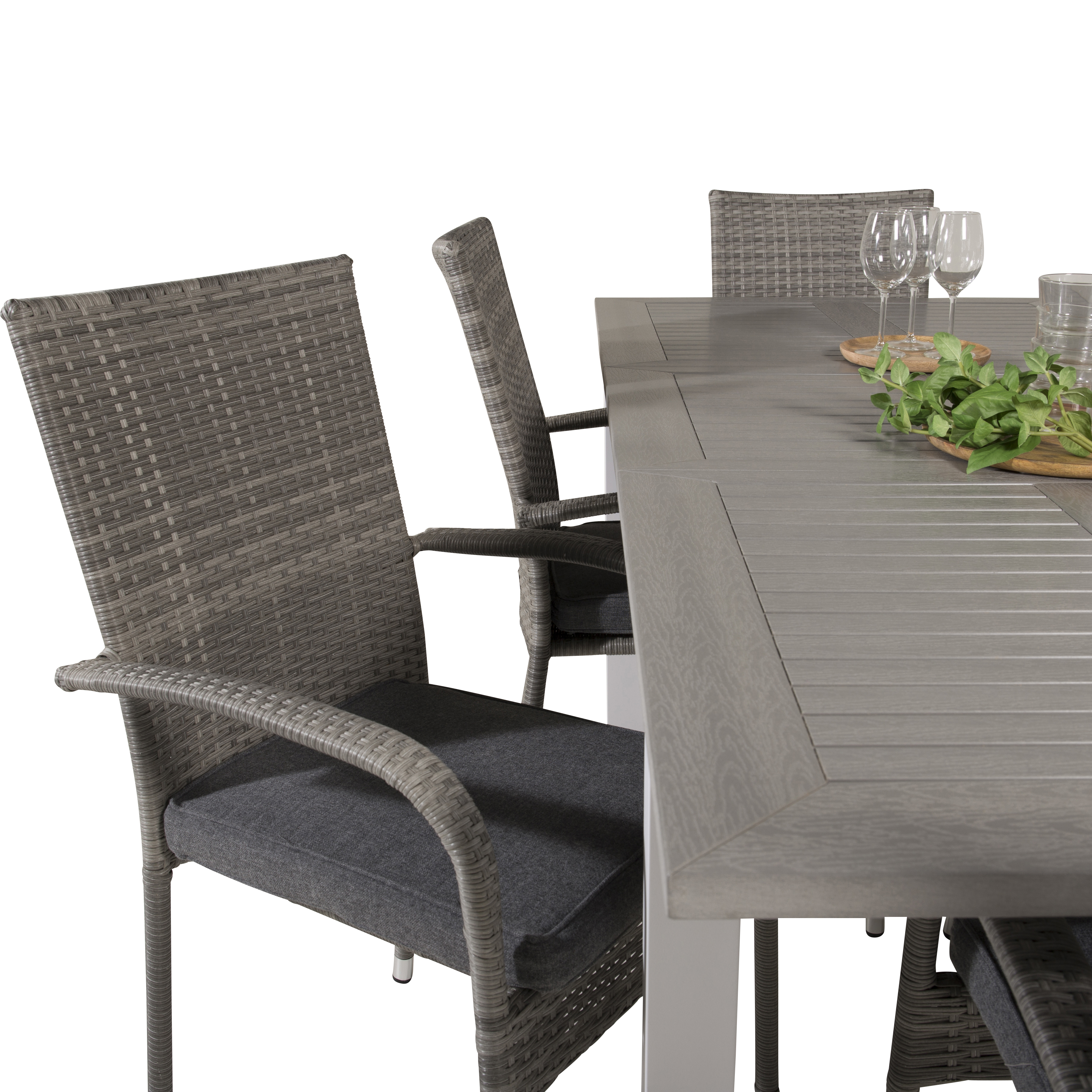 Matgrupp Venture Home Aleyna 160/240 med 6 Asta Stolar