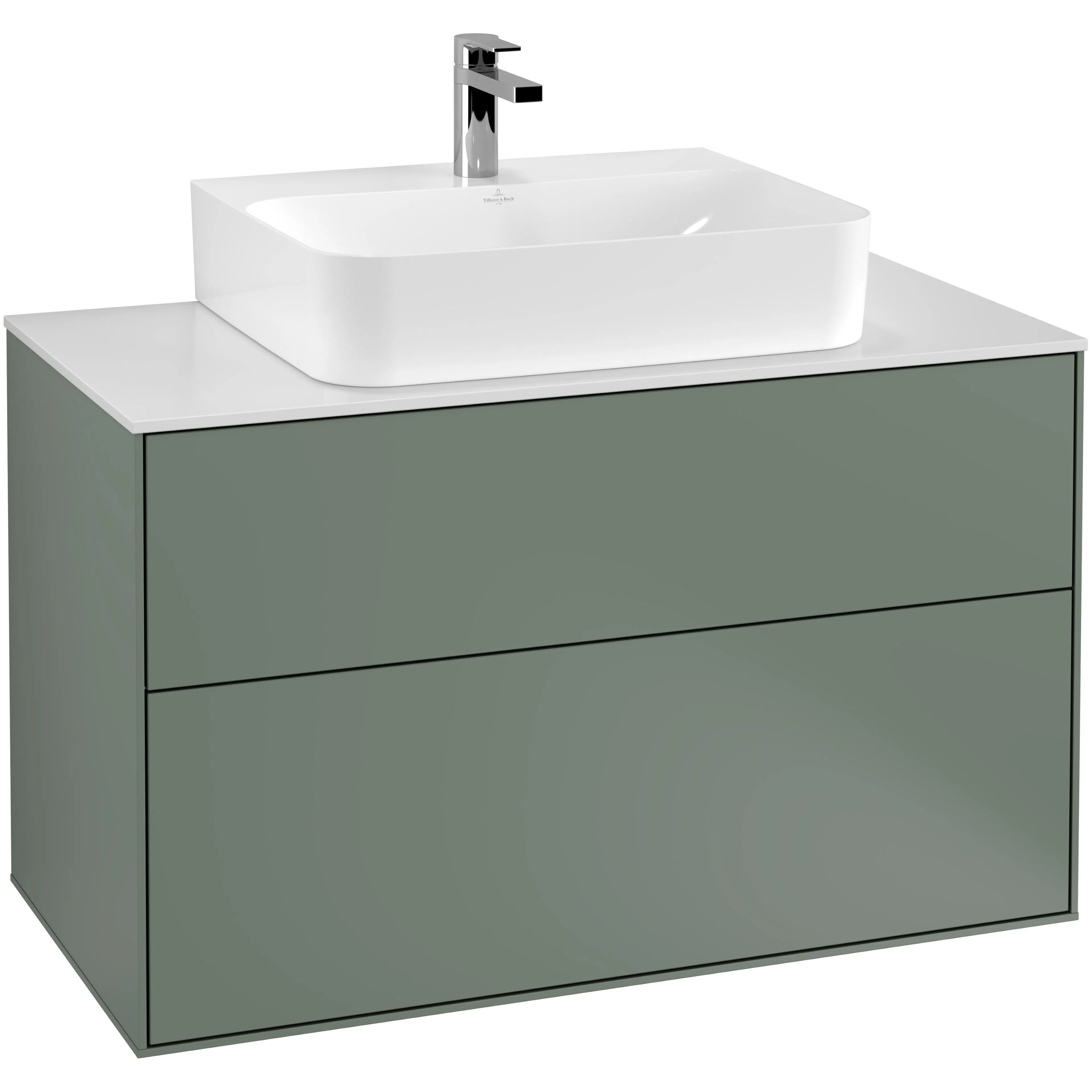 Tvättställsskåp Villeroy & Boch Finion med 2 Lådor och Bänkskiva för Centrerat Tvättställ