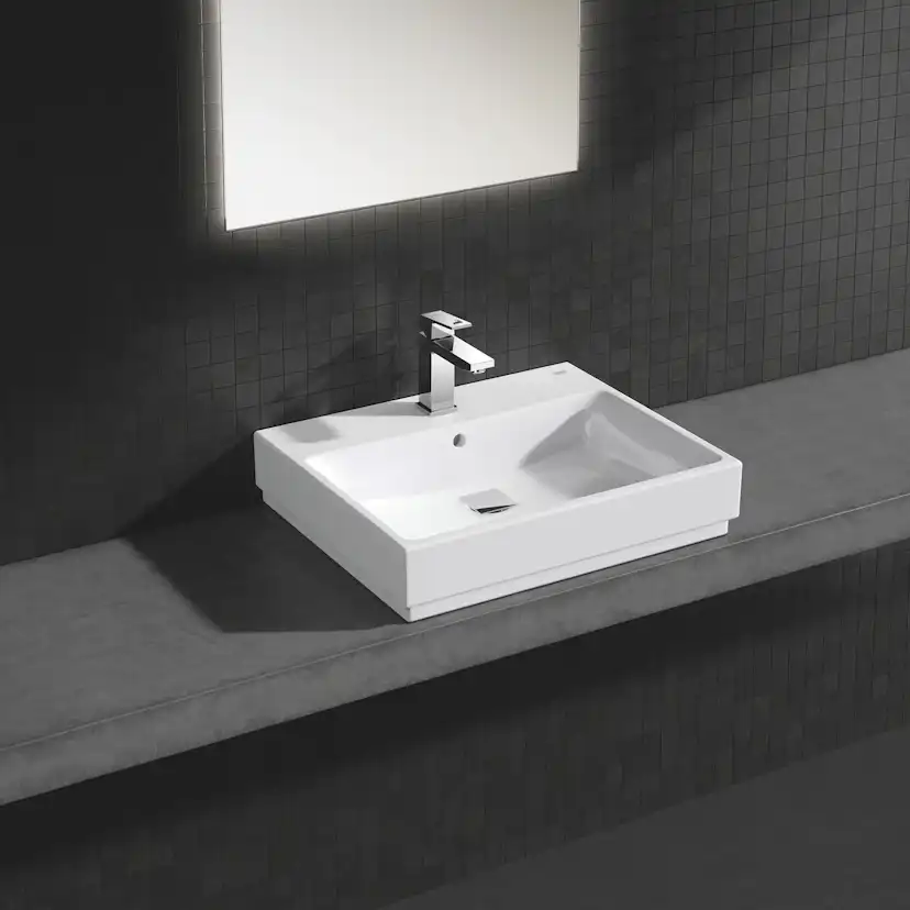 Tvättställ Grohe Cube Ceramic 39477 60 cm Bänktvättställ
