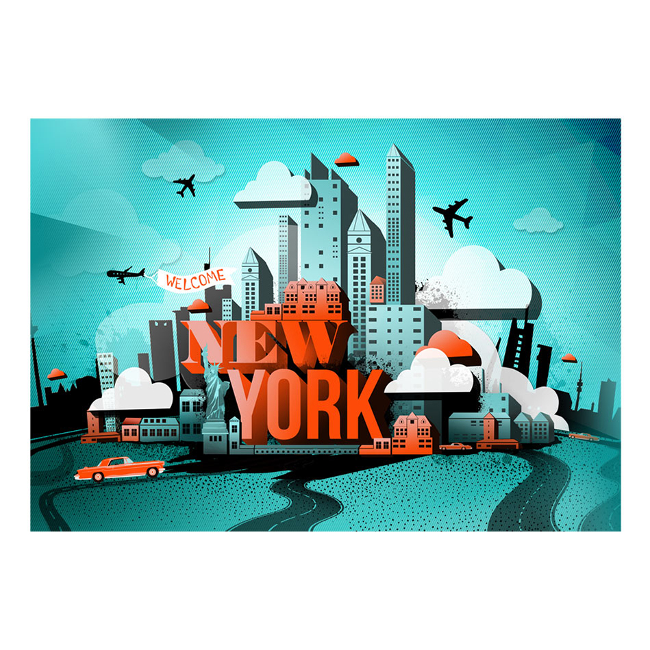 Welcome New York 300x210 Storlek: 300x210 cm