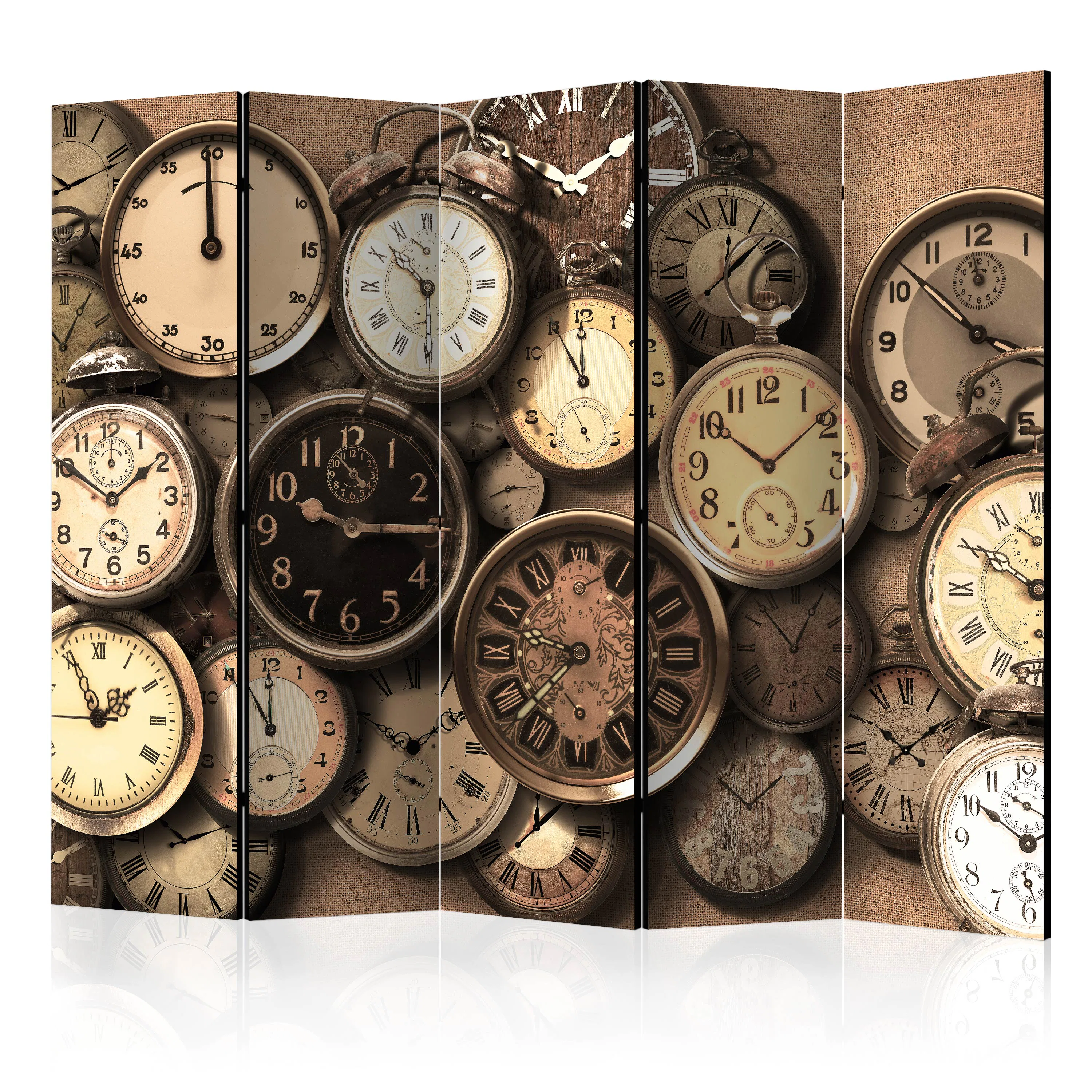 Rumsavdelare Skärmvägg Arkiio Old Clocks II 225x172 cm