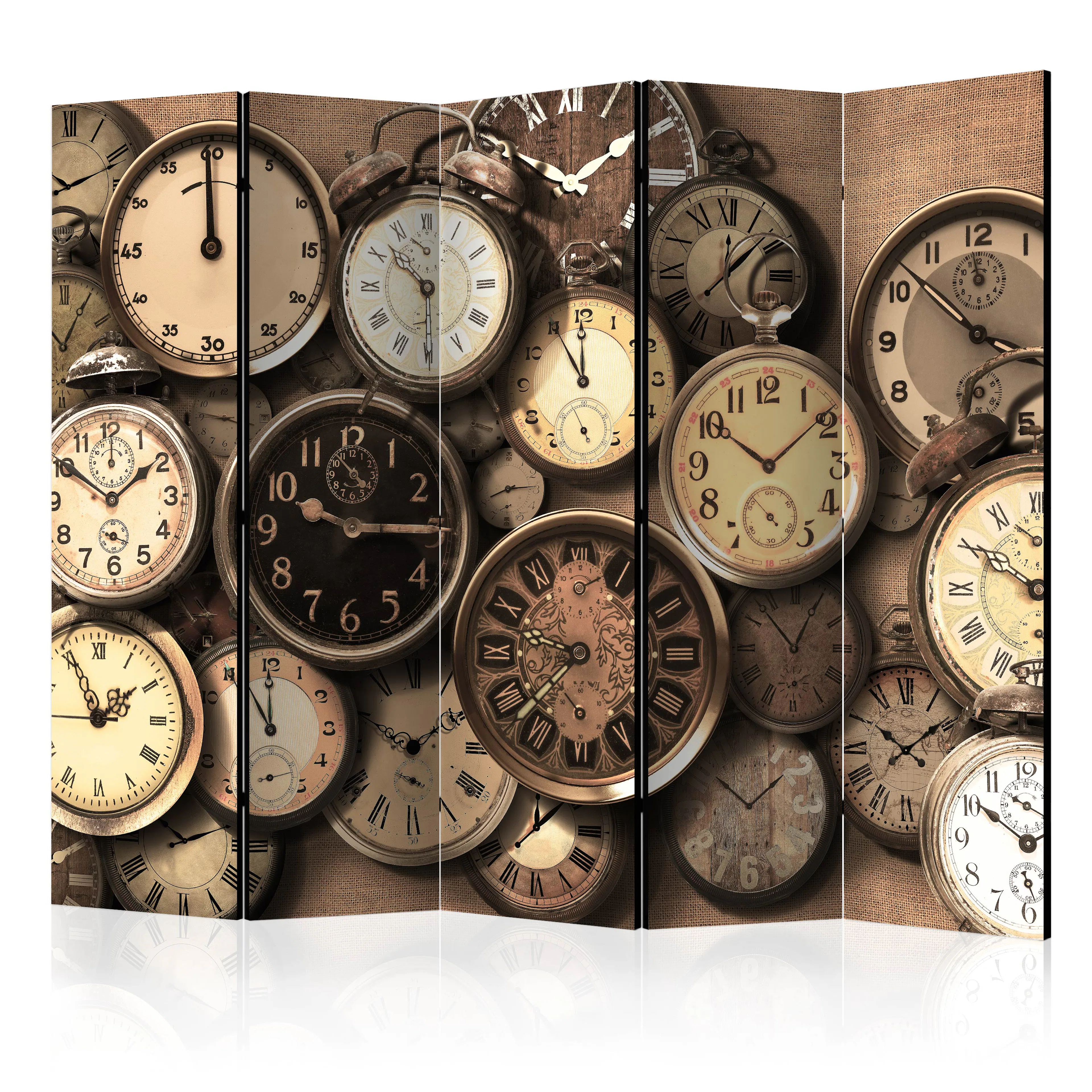 Rumsavdelare Skärmvägg Arkiio Old Clocks II 225x172 cm