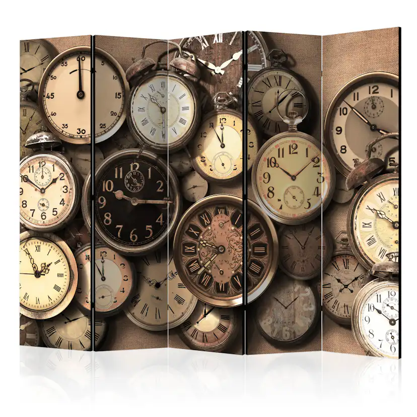 Rumsavdelare Skärmvägg Arkiio Old Clocks II 225x172 cm