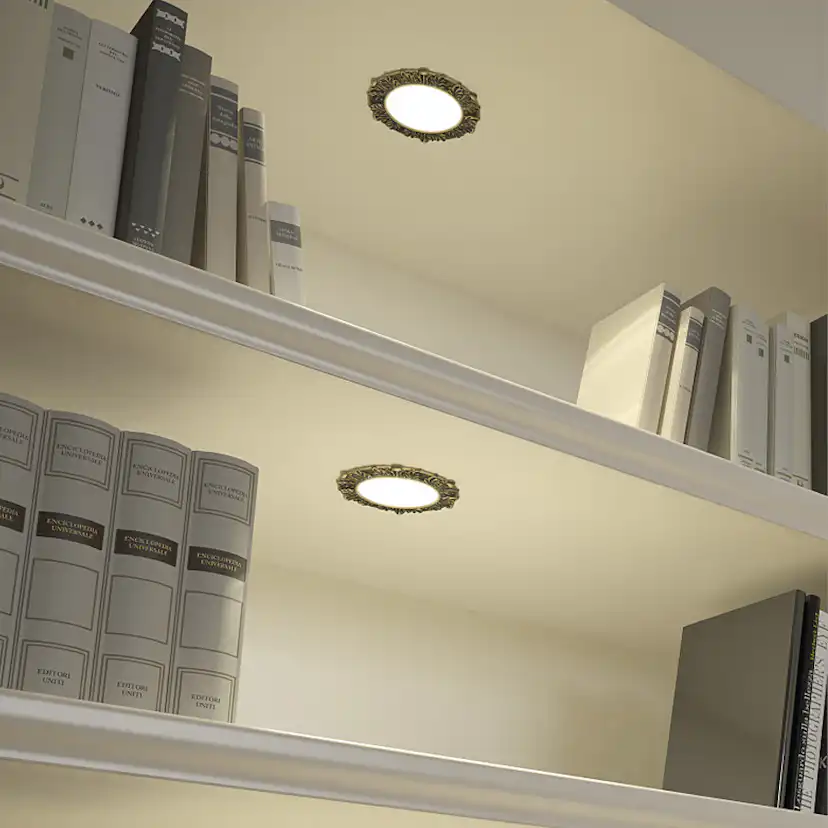LED-spot Beslag Design Acanthus Antik Silver
