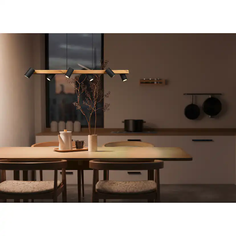 Taklampa Trio Marley 6L 115 cm GU10