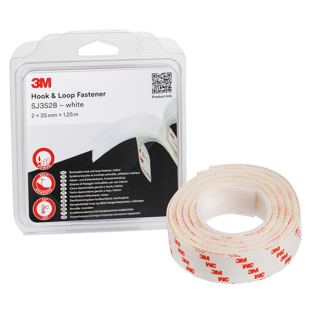Kardborreband 3M 25 mm x 1,25 m