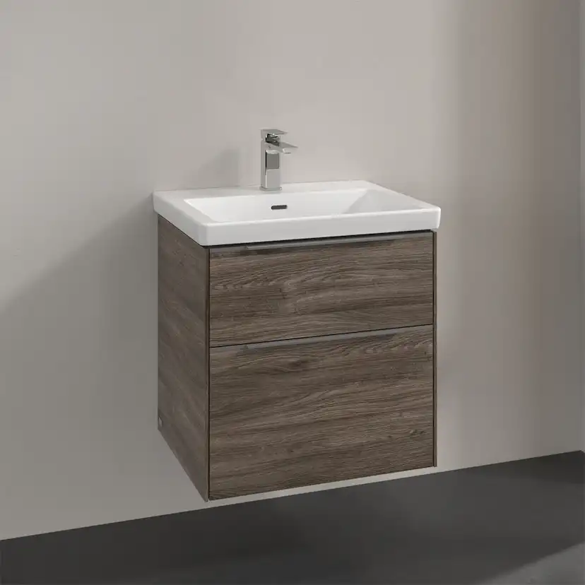 Tvättställsskåp Villeroy & Boch Subway 3.0 med 2 Lådor