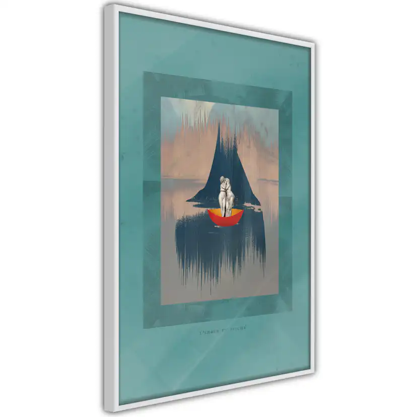 Poster Artgeist Affisch Couple On Boat