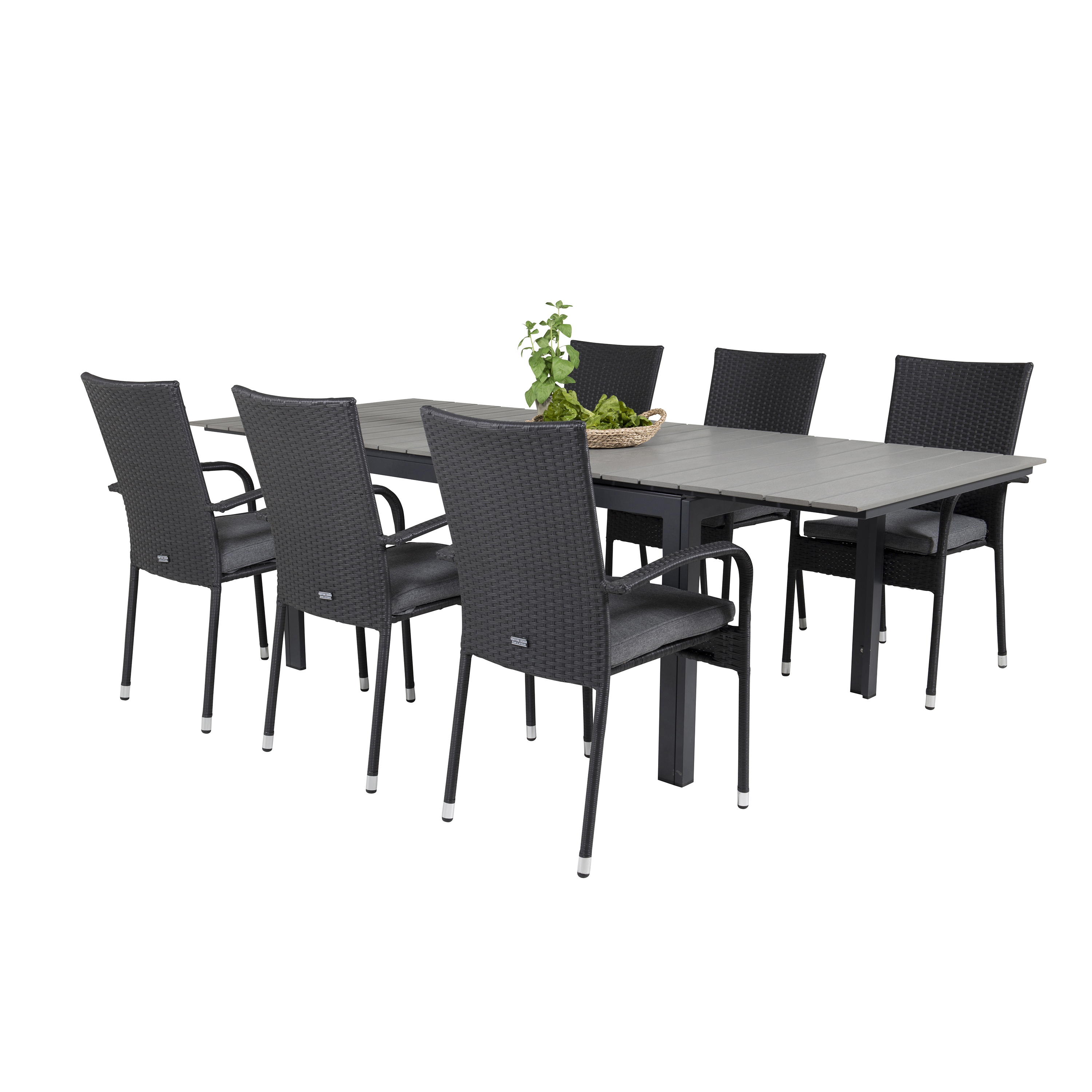 Matgrupp Venture Home Lova 160/240 med 6 Asta Stolar