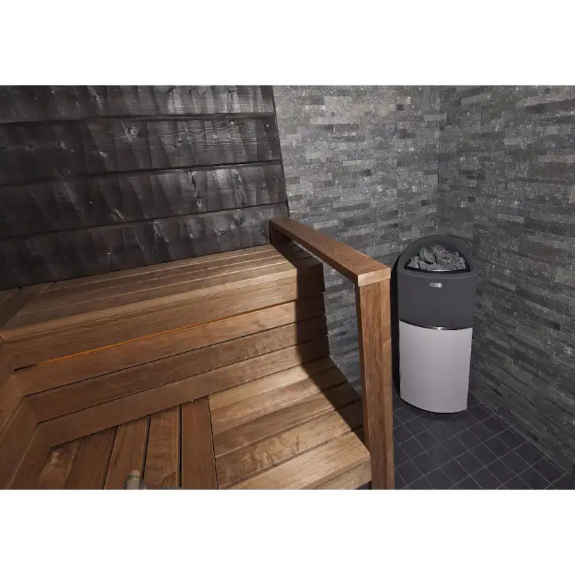 Elektriskt Bastuaggregat Narvi Trio Antracit/Vit, 9 kW, Utan Antracit