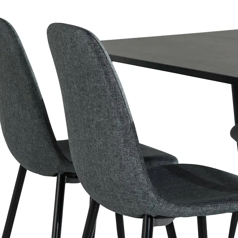 Matgrupp Basic Home MarcelenRektangulärt Matbord 120 cm med 4 Nibe Matstol