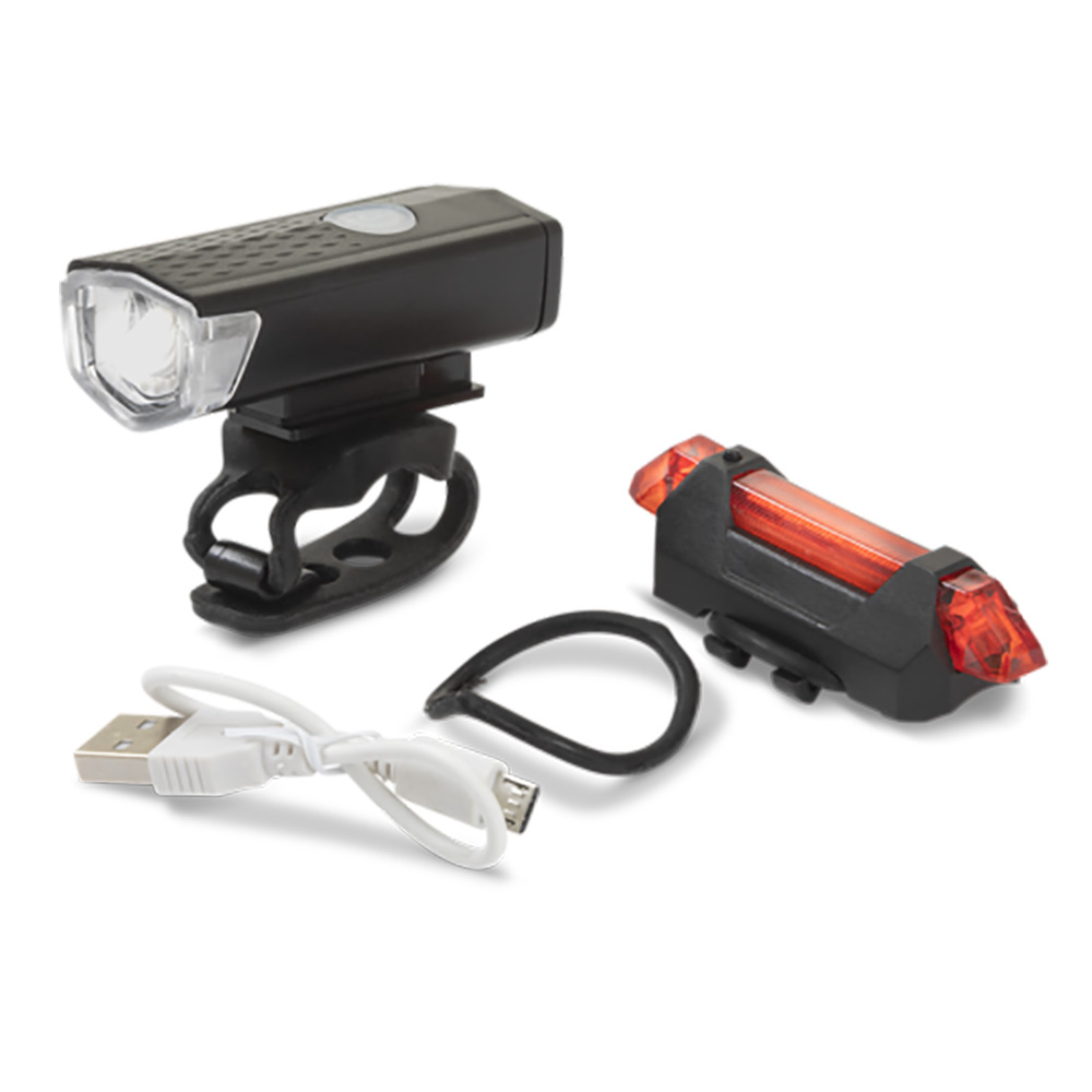 Cykellampa Briv Mini 300 lm uppladdningsbar (inkl baklampa)