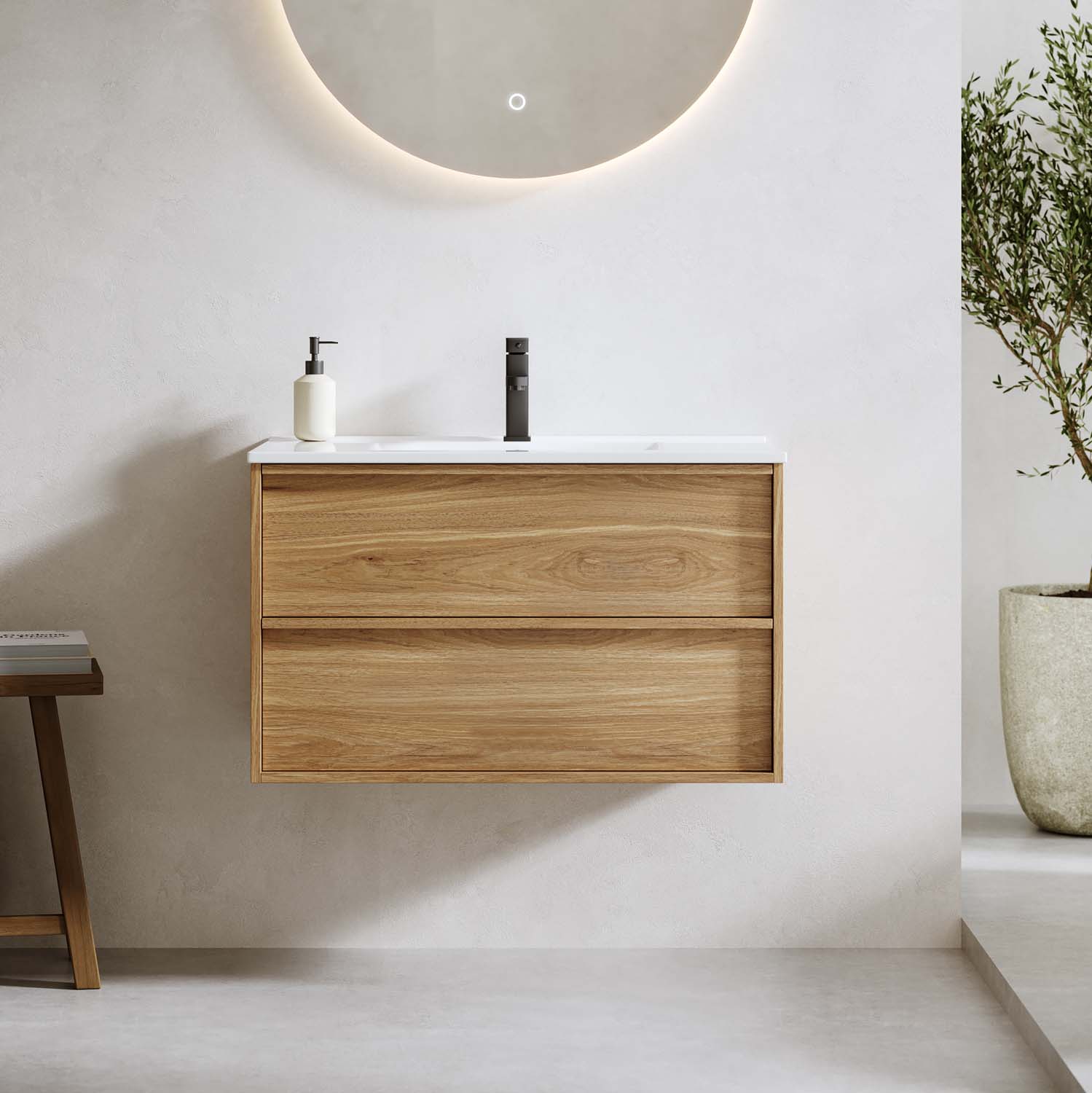 Tvättställsskåp Bathlife Charm med Tvättställ