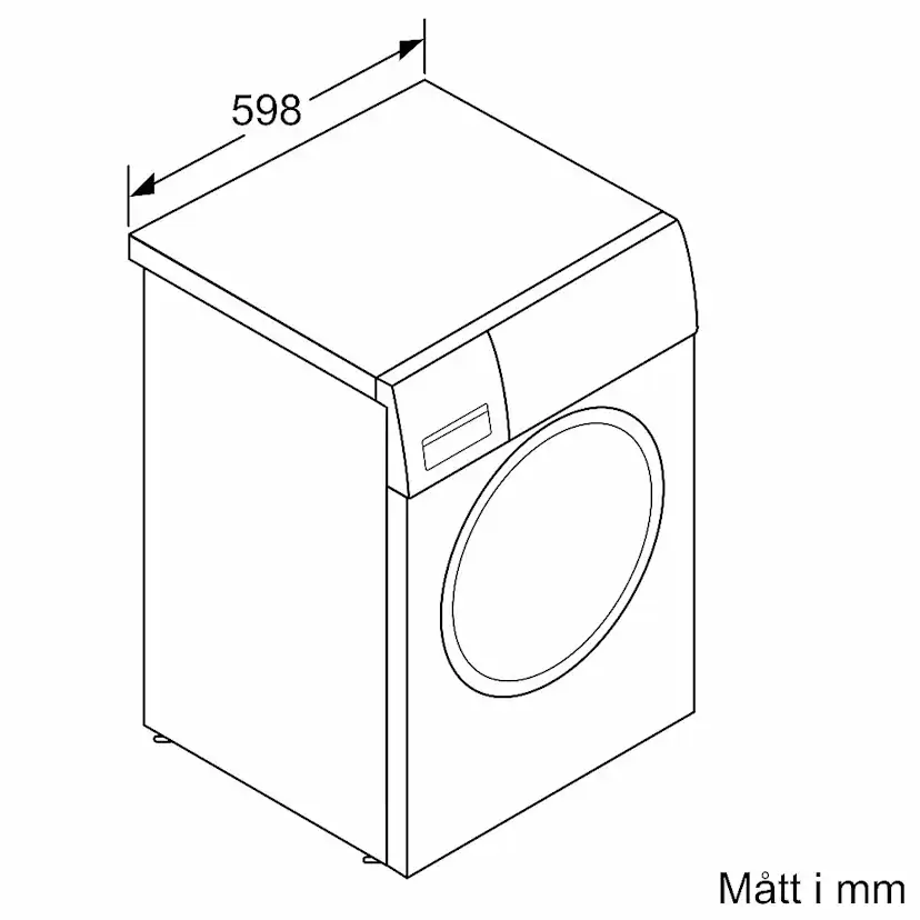 Frontmatad Tvättmaskin Siemens WG44G2FKDN