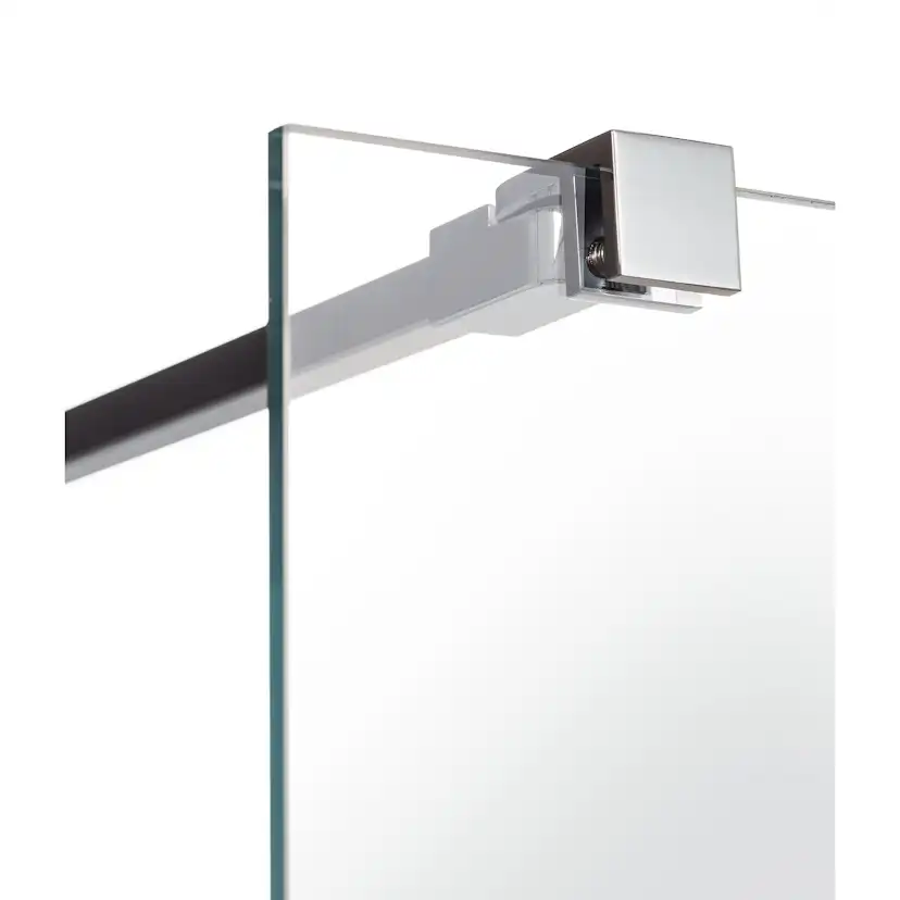 180° rak/fast Duschhörna 90x90x200 krom klarglas Profil: Krom, Klarglas, Fast vägg: 900 mm, Duschdörr: 900 mm