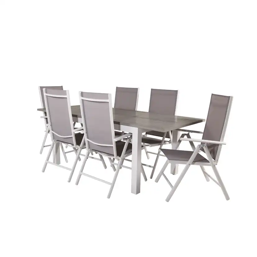 Matgrupp Venture Home Aleyna 152/210 med 6 Bront Stolar