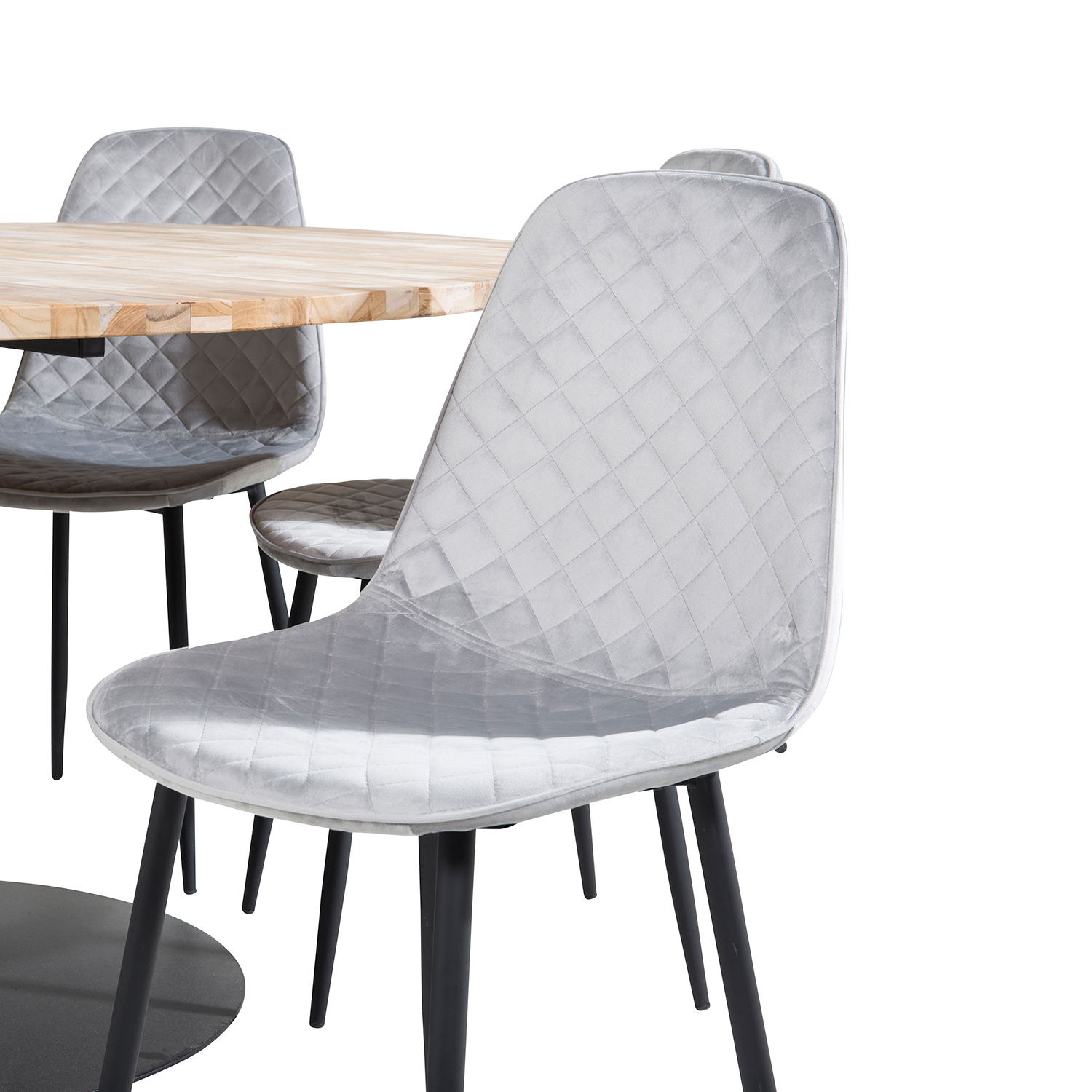 Matgrupp Venture Home Cirebon Ø140 cm med 6 Polar Stolar