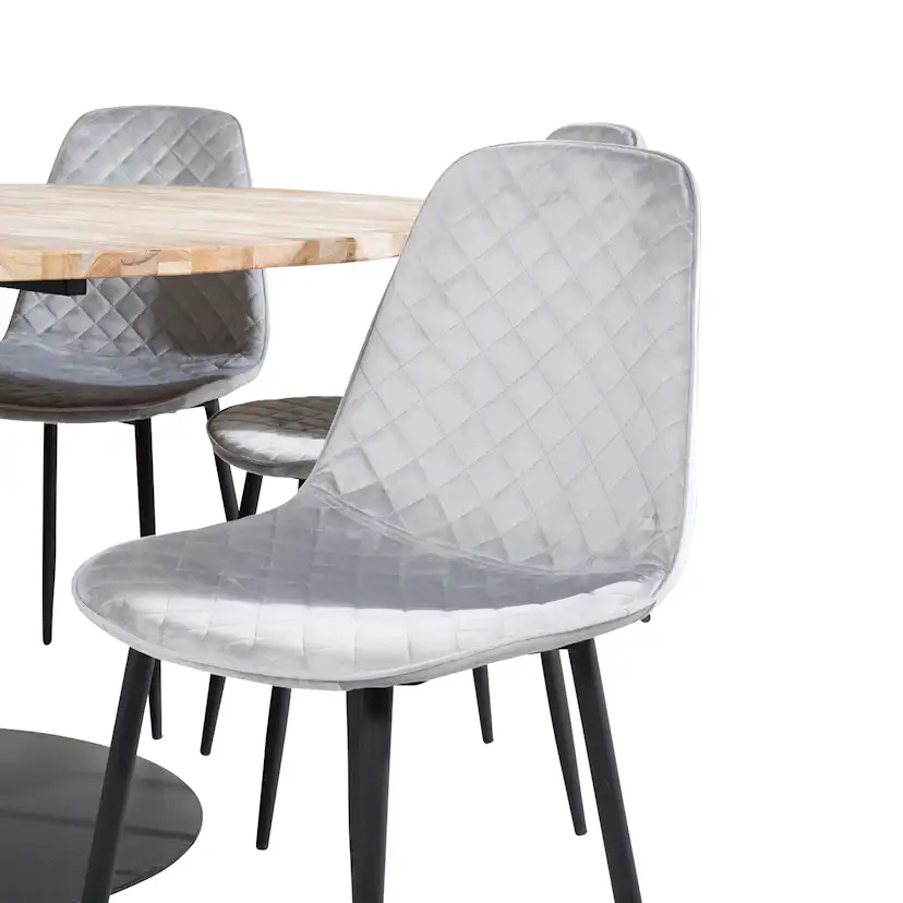Matgrupp Venture Home Cirebon Ø140 cm med 6 Polar Stolar
