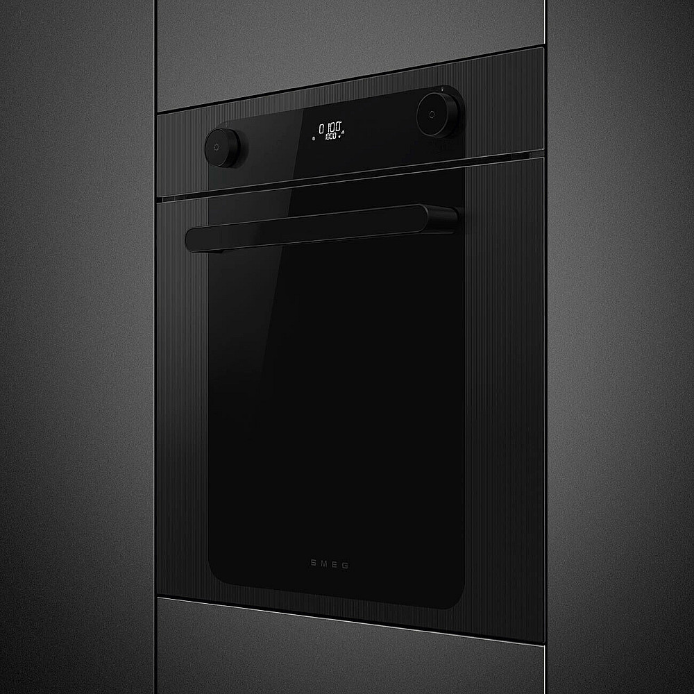 Termoventilerad Ugn Smeg SF6201TB med Temperaturkontroll Svart 60 cm