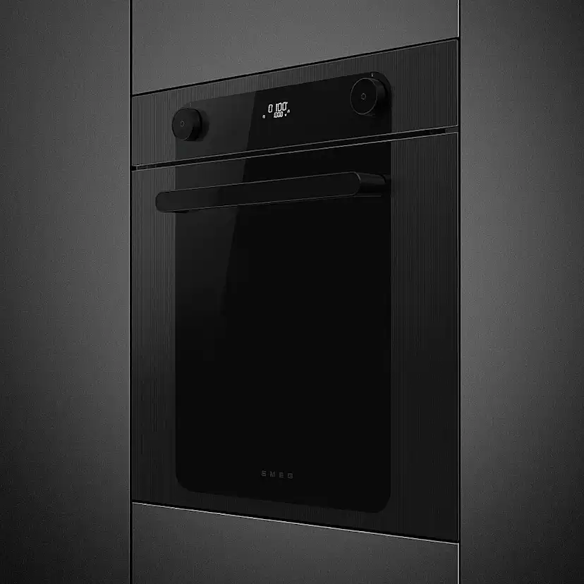 Termoventilerad Ugn Smeg SF6201TB med Temperaturkontroll Svart 60 cm