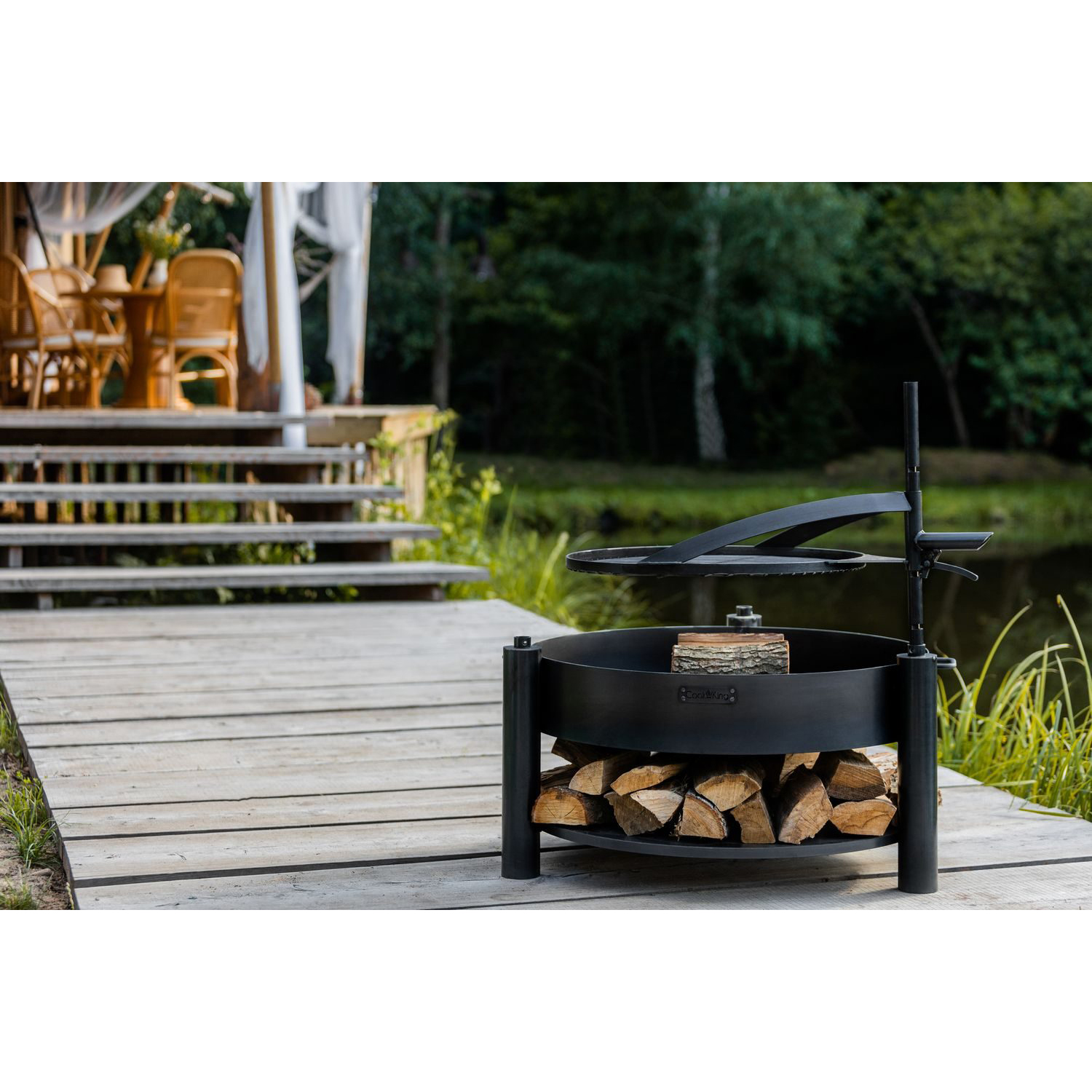 Eldfat Jabo CookKing MontanaX med Grillgaller