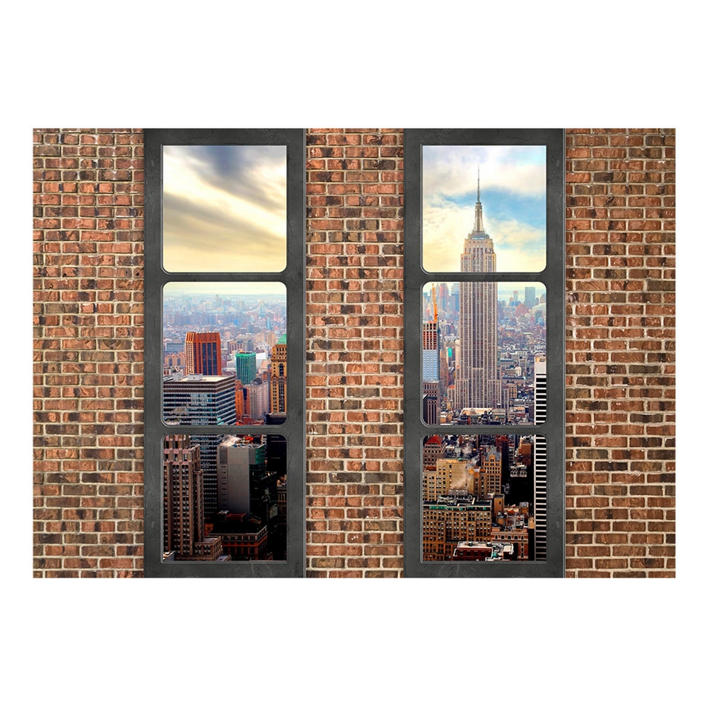 Självhäftande fototapet - The view from the window: New York Storlek: 441x315 cm