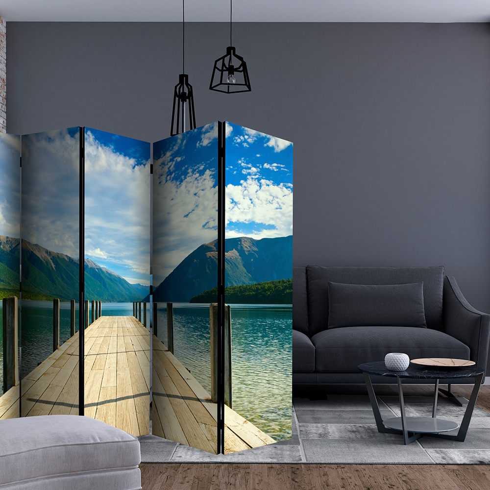 Rumsavdelare Skärmvägg Arkiio Mountain Lake Bridge II 225x172 cm