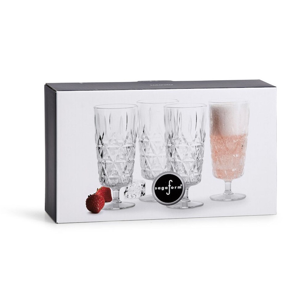 Picknick champagneglas plast 4-pack Transparent