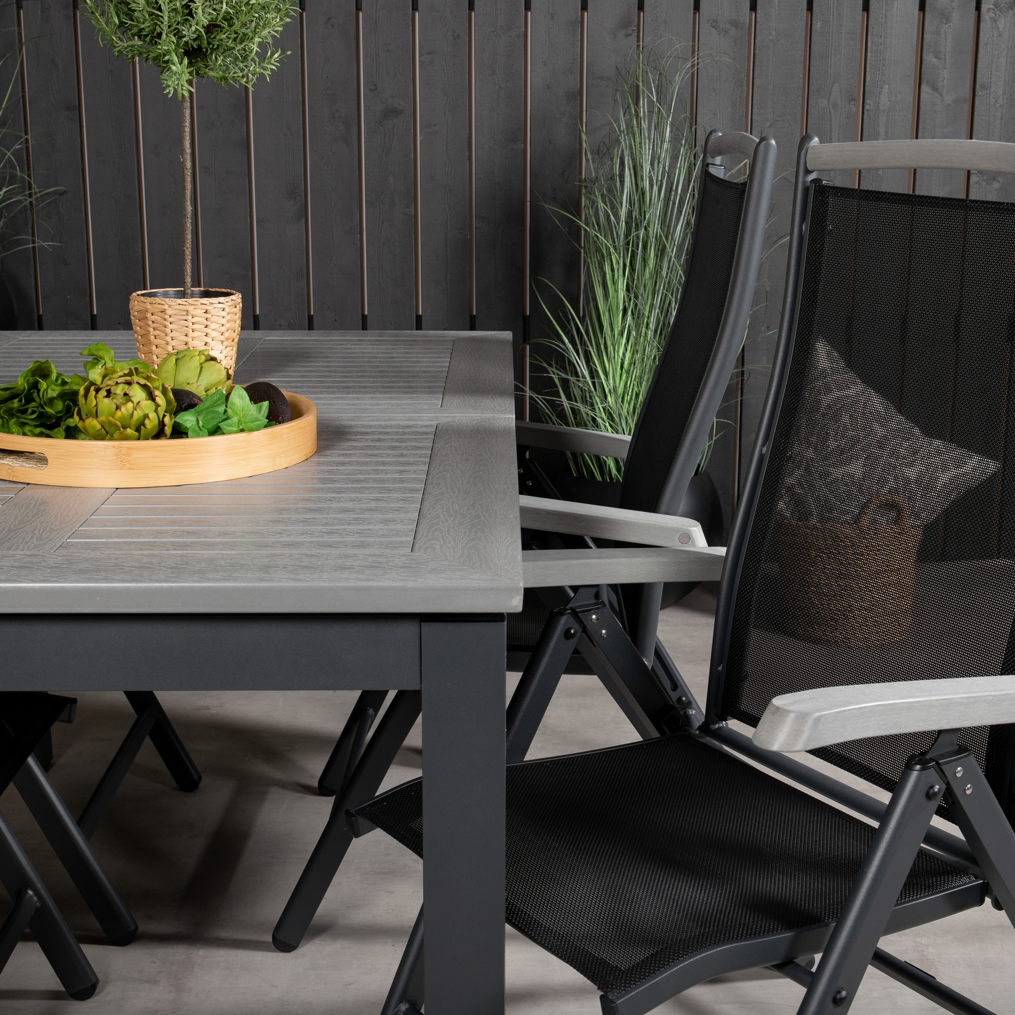 Matgrupp Venture Home Aleyna 160/240 med 4 Stolar