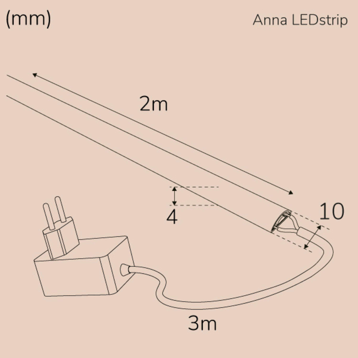 Ledstrip Llitt Anna Kit COB Milky IP65