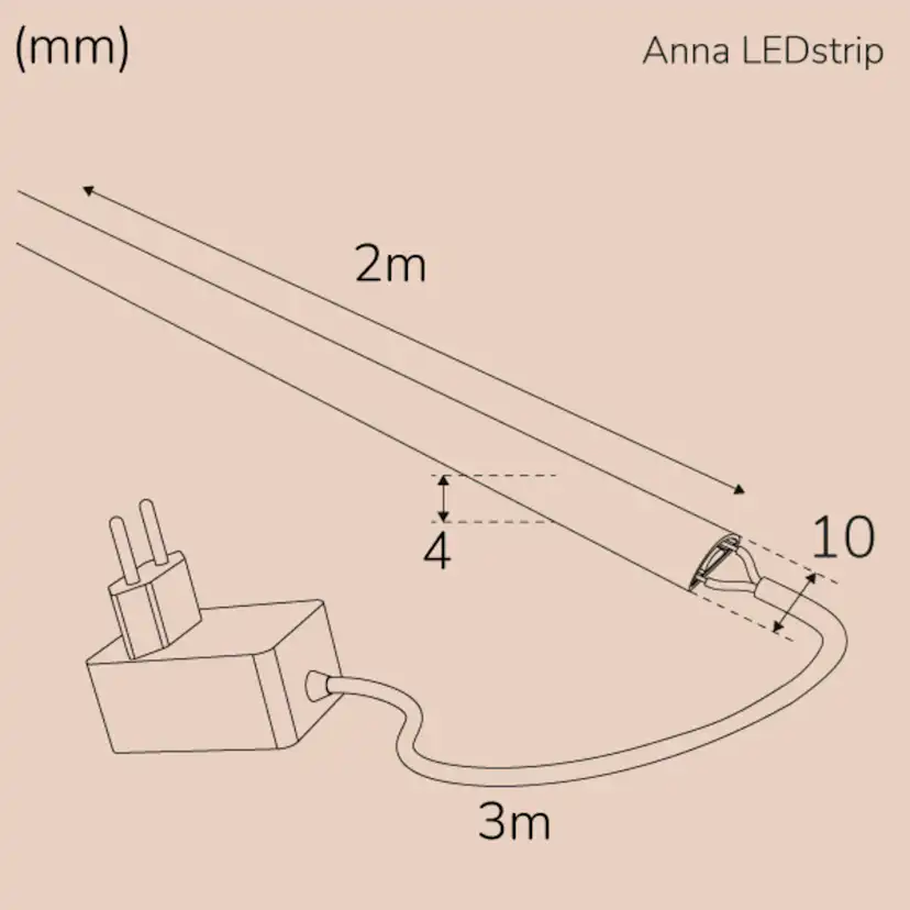 Ledstrip Llitt Anna Kit COB Milky IP65
