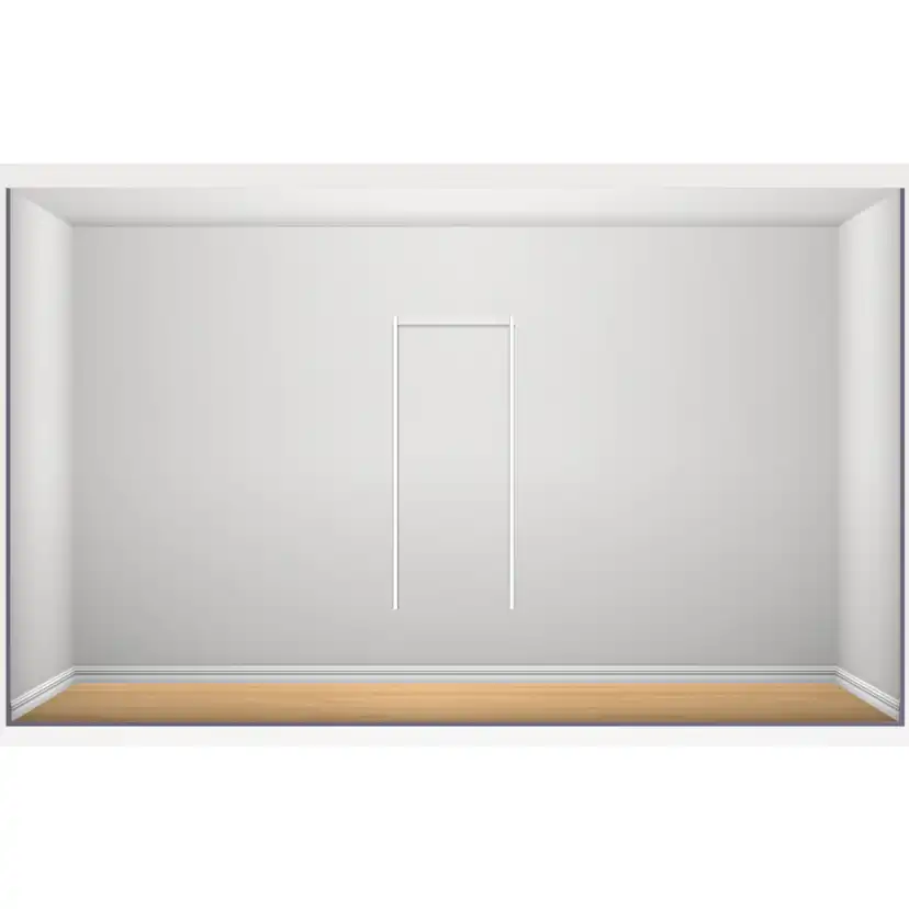 Garderobslösning Elfa Classic Grundlösning 1 Sektion B: 640 mm H:1532 mm med Täcklist