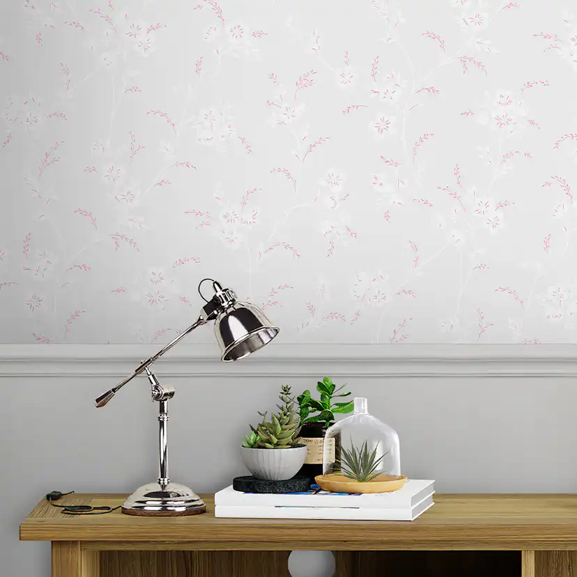 Tapet Laura Ashley Eva Floral Sugared Grå 118493