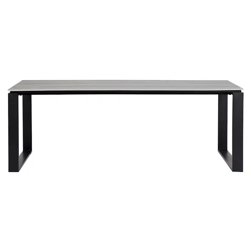 GARDEN TABLE 210X100CM Svart/Grå
