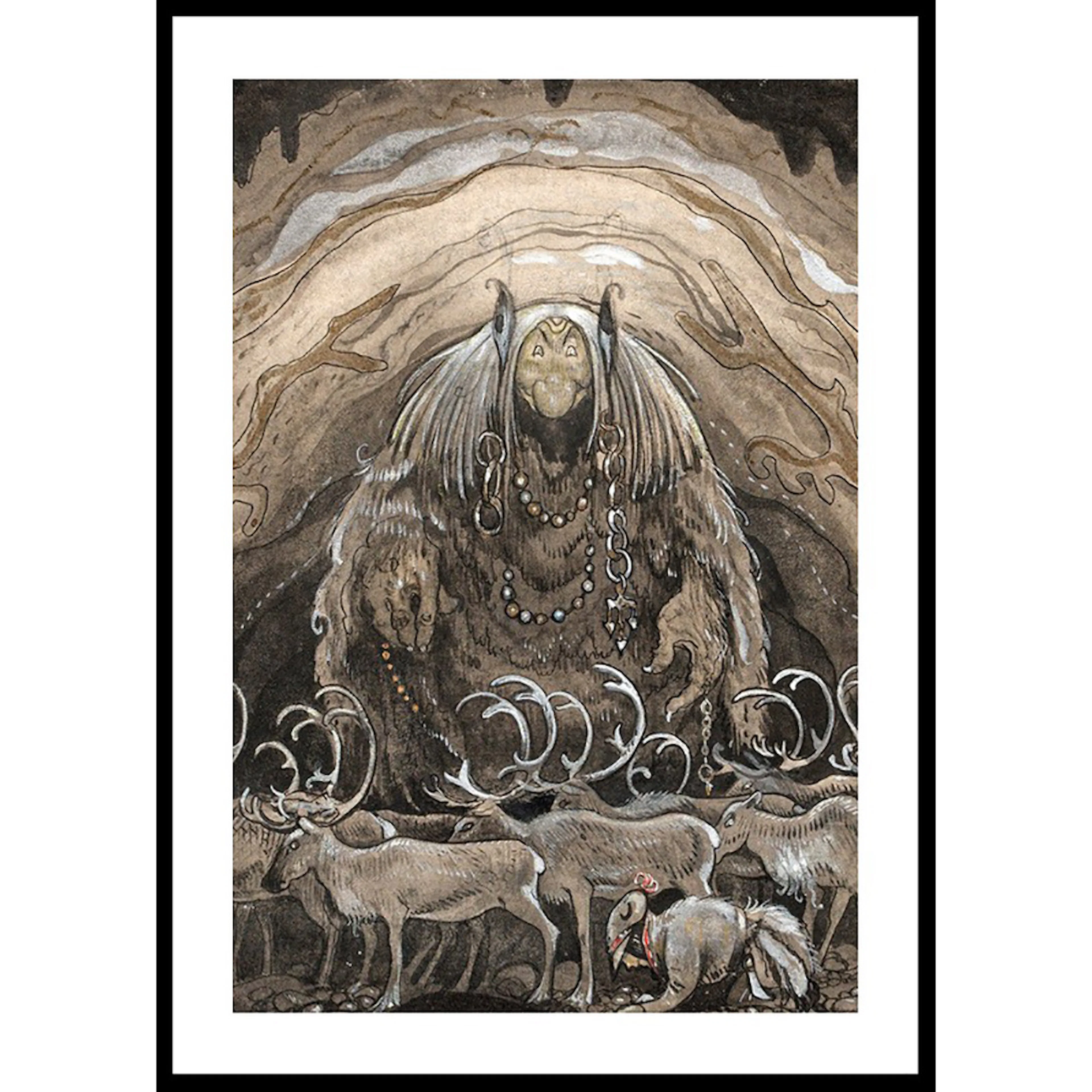 Poster Gallerix Nilas Offer Julbocken II By John Bauer