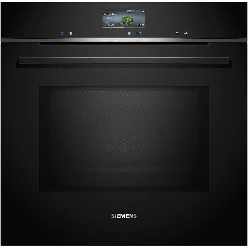 Ugn och Mikro Siemens iQ700 HM736G1B1 + CE732GXB1 Kombiugn Med Mikro För Inbyggnad Svart