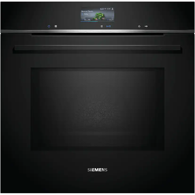Ugn och Mikro Siemens iQ700 HM736G1B1 + CE732GXB1 Kombiugn Med Mikro För Inbyggnad Svart