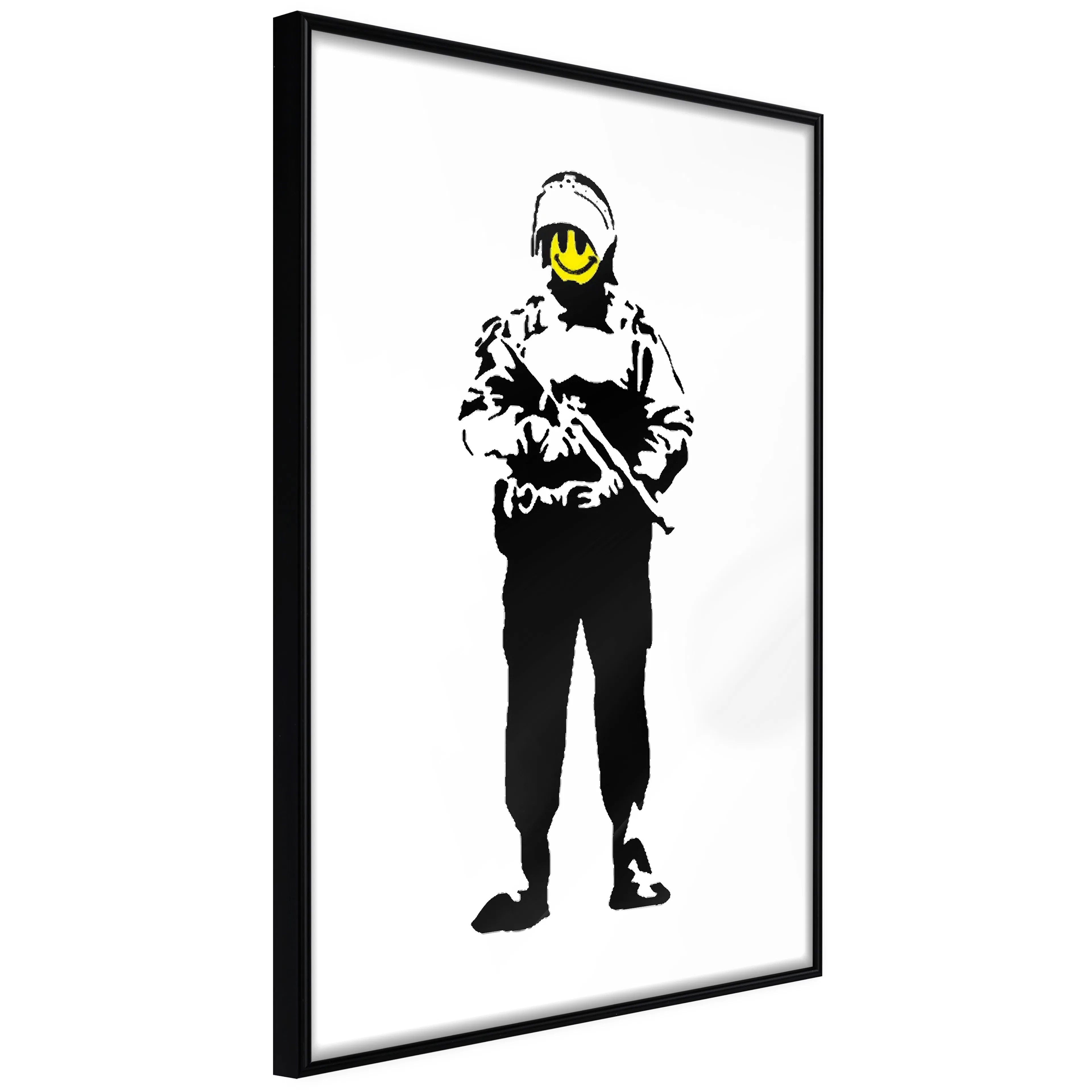 Affisch - Smiling Policeman [Poster] 30x45 Svart ram, 30x45 cm