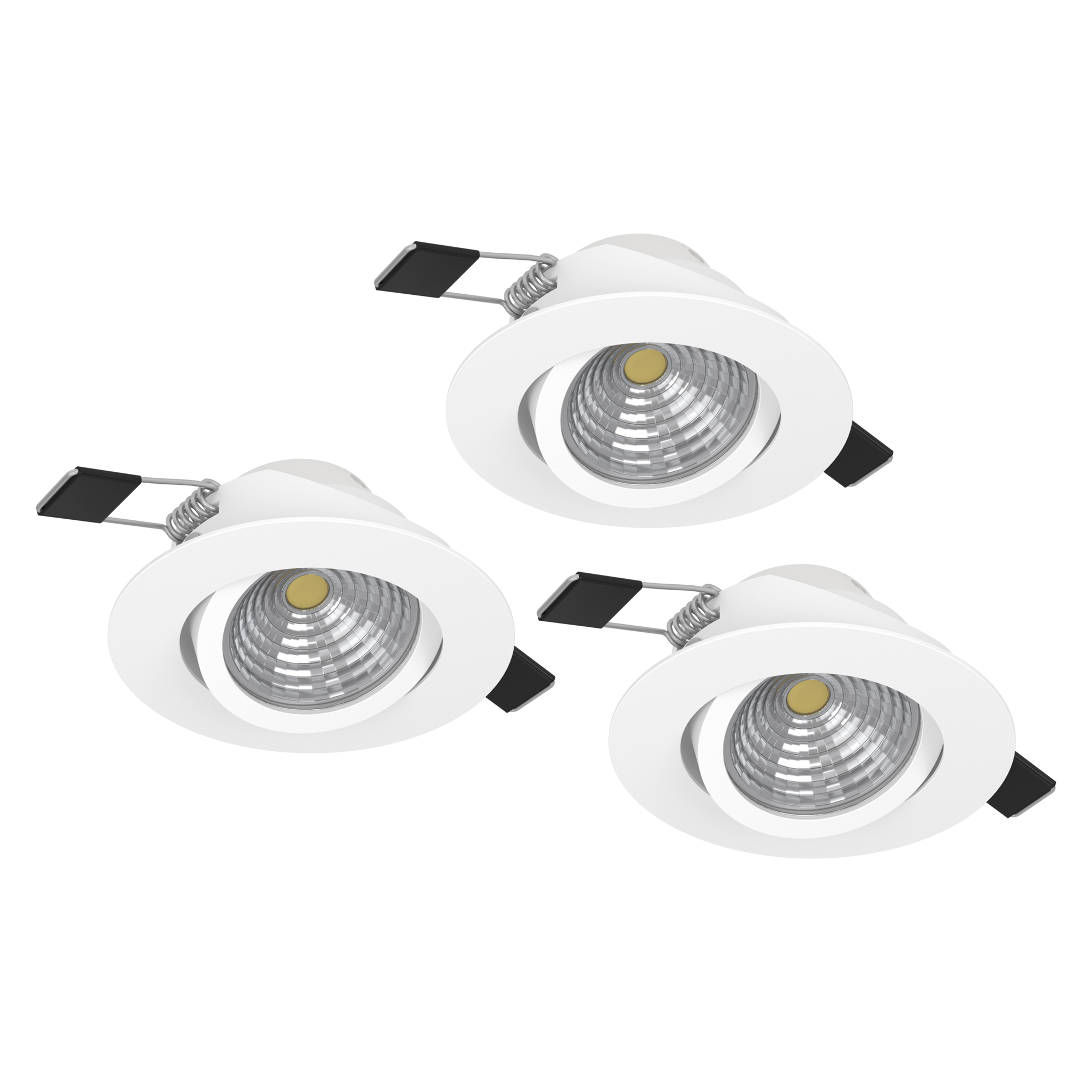 Infälld Lampa Eglo Saliceto 3 st Ø88 mm 2700K