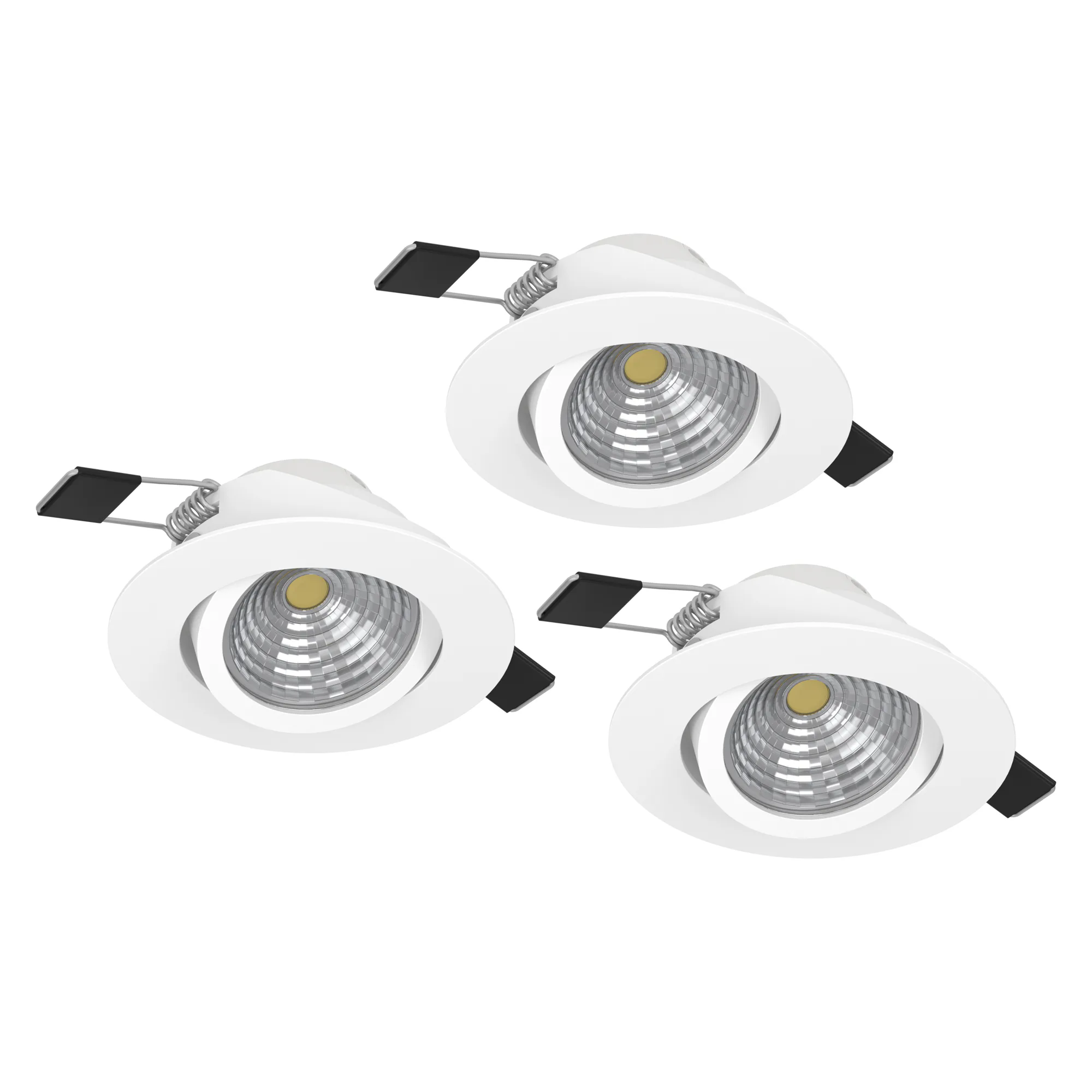 Infälld Lampa Eglo Saliceto 3 st Ø88 mm 2700K