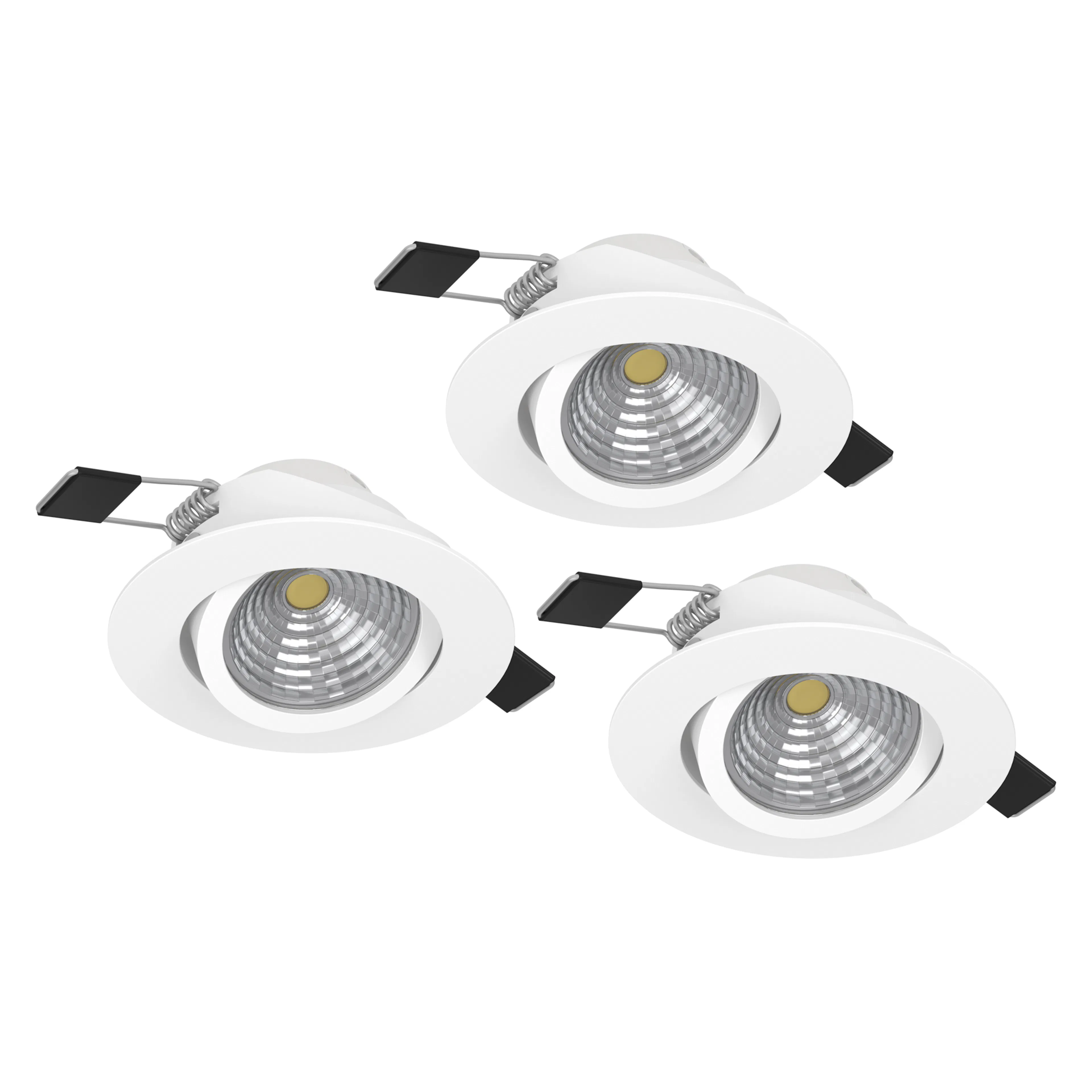 Infälld Lampa Eglo Saliceto 3 st Ø88 mm 2700K