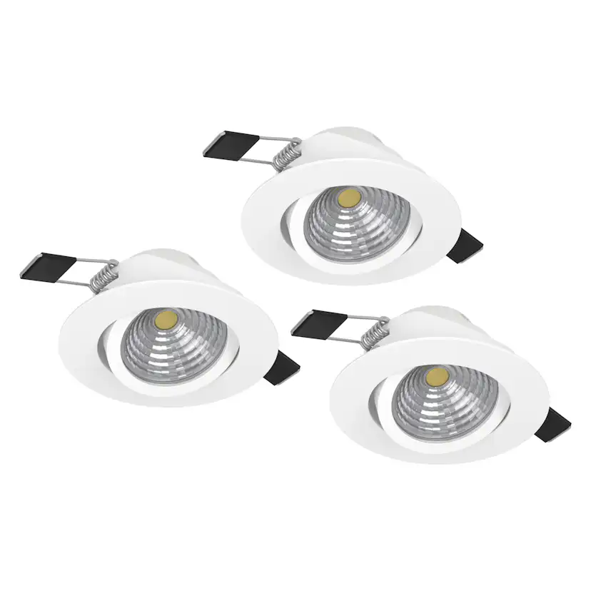 Infälld Lampa Eglo Saliceto 3 st Ø88 mm 2700K