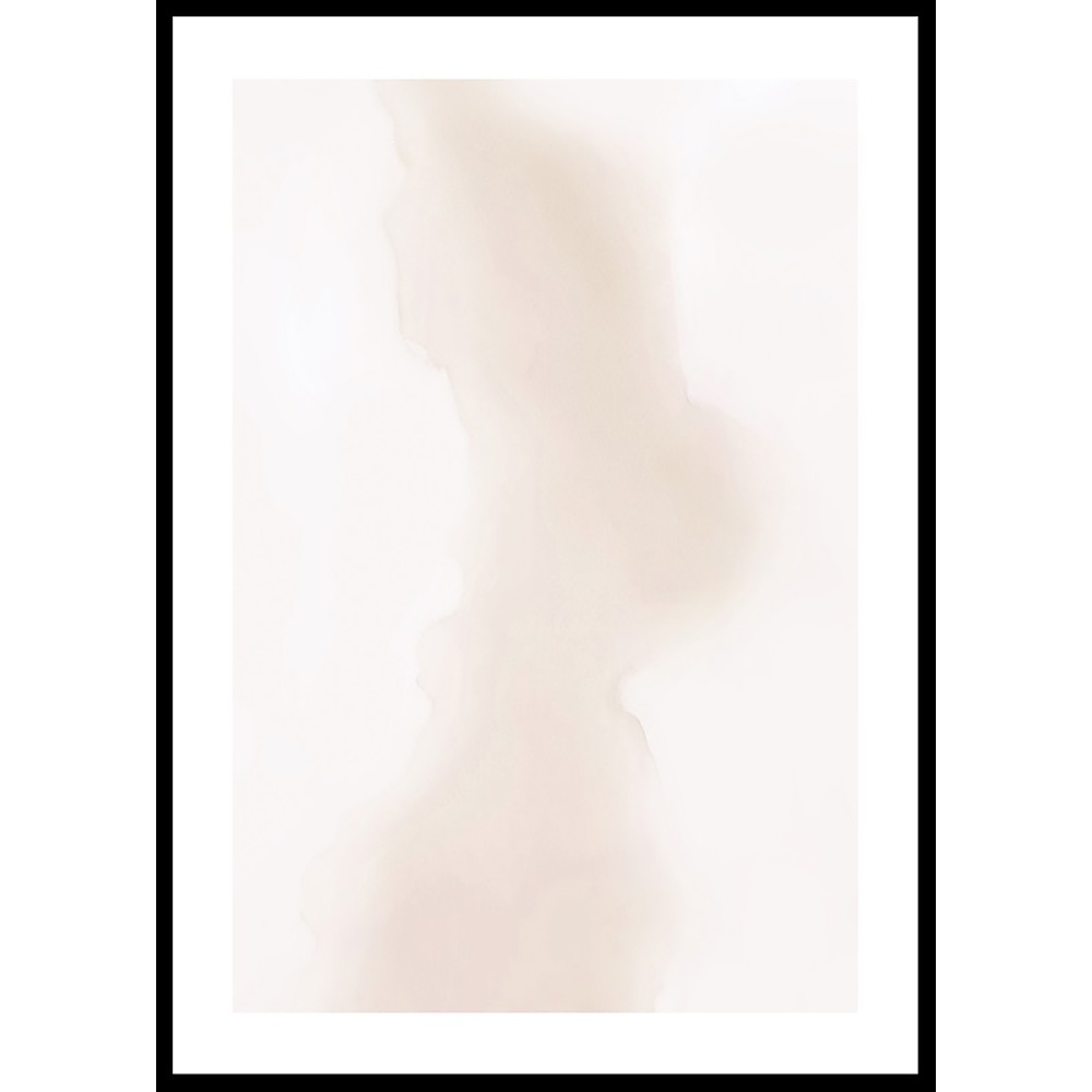 Poster Gallerix Watercolor Faded Brown No1